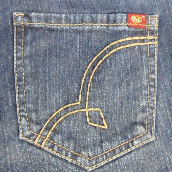 BOOTHEEL TRADING CO Kennett Beach CAPRI Skimmer Denim Jeans Sz 27/4 Cheryl Crow - Picture 4 of 12